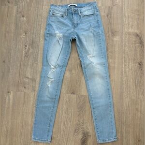KanCan Light Blue Distressed Skinny Jeans